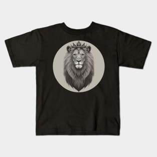 Regal Lion with Crown no.1 Kids T-Shirt